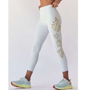 Free People Women's High-Rise 7/8 Palm Springs Leggings in Sea Glass